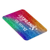 Rainbow Gradient Glitzer Geboren zu Sparkle Magnet (Rechte Seite)