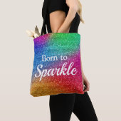Rainbow Gradient Glitzer Geboren zu Sparkle Tasche (Von Nahem)