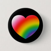 Rainbow Gradient Heart Button (Vorderseite)