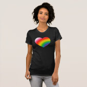 Rainbow Gradient Heart T-Shirt (Vorne ganz)