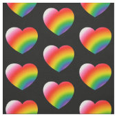 Rainbow Gradient Hearts Pattern Stoff (Muster)