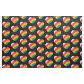 Rainbow Gradient Hearts Pattern Stoff (Fat Quarter (45,7 x 55,9 cm))