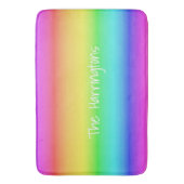Rainbow Gradient individuelle Name Bad Matten (Vorderseite Vertikal)