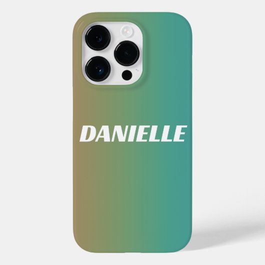 Rainbow Gradient Individuelle Name Case-Mate iPhone Hülle (Rückseite)