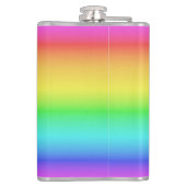 Rainbow Gradient individuelle Name Flachmann (Rückseite)