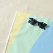 Rainbow Gradient Individuelle Name | Moderner Stil Strandtuch (Beispiel)