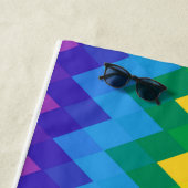 Rainbow Gradient Individuelle Name | Moderner Stil Strandtuch (Beispiel)