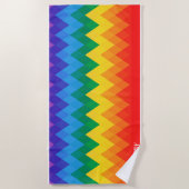 Rainbow Gradient Individuelle Name | Moderner Stil Strandtuch (Vorderseite)