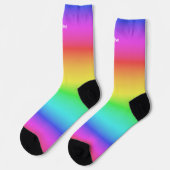 Rainbow Gradient individuelle Name Socken (Linkes Detail)