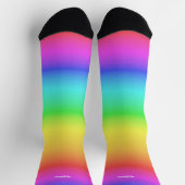 Rainbow Gradient individuelle Name Socken (Oben)
