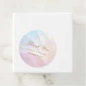 Rainbow Gradient Invitation | Elegant Pastel Spark Geschenkanhänger (Beispiel)