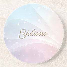 Rainbow Gradient Invitation | Elegant Pastel Spark Getränkeuntersetzer