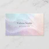 Rainbow Gradient Invitation | Elegant Pastel Spark Visitenkarte (Vorderseite)