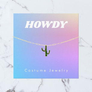 Rainbow Gradient Juwelier Display Card Begleitkarte