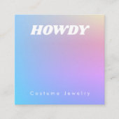 Rainbow Gradient Juwelier Display Card Begleitkarte (Vorderseite)