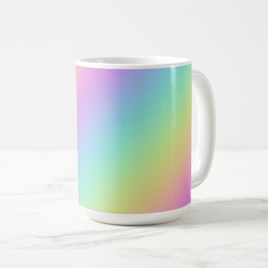 Rainbow Gradient Kaffeetasse (VorderseiteRechts)