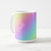Rainbow Gradient Kaffeetasse (Vorderseite Links)