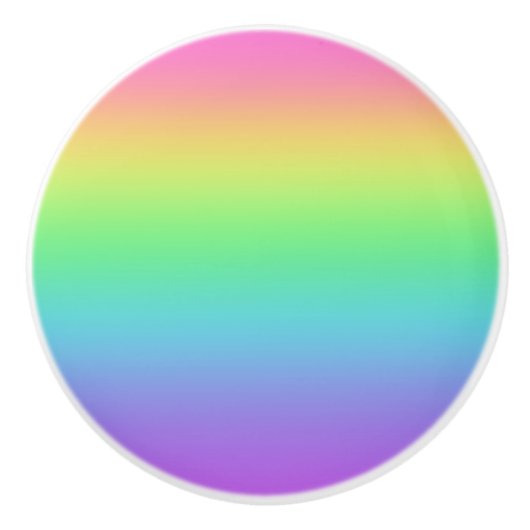 Rainbow Gradient Keramikknauf (Vorderseite)