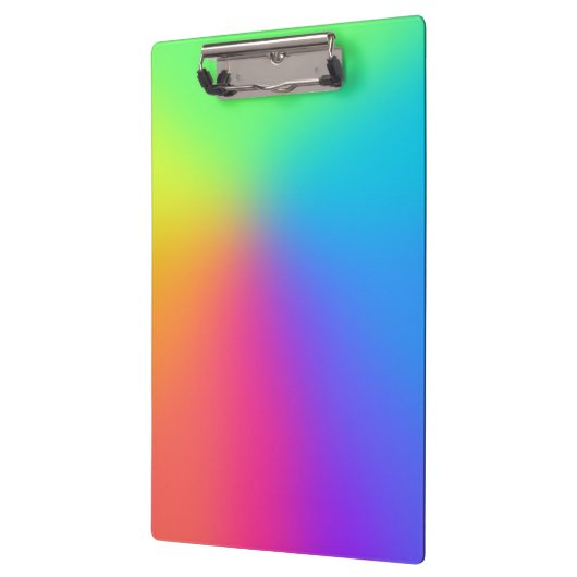 Rainbow Gradient Klemmbrett (Links)