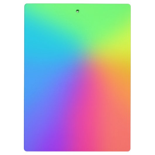 Rainbow Gradient Klemmbrett (Rückseite)