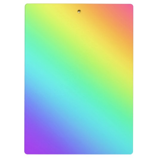 Rainbow Gradient Klemmbrett (Rückseite)