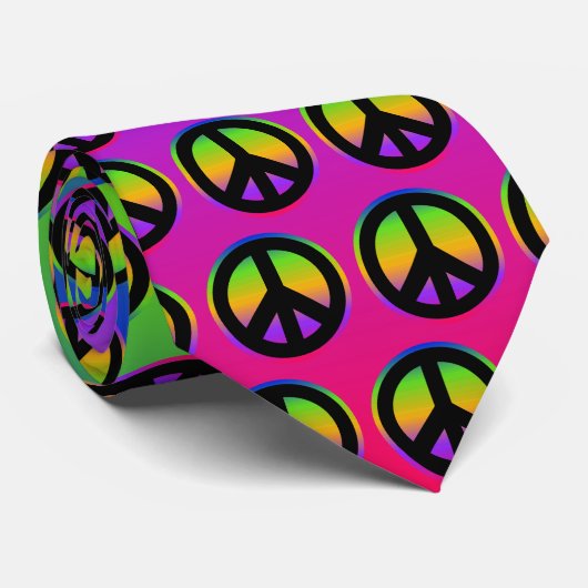 Rainbow Gradient Krawatte (Gerollt)