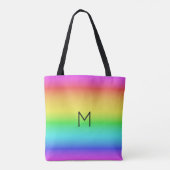 Rainbow Gradient kundenspezifische Monogramm-Beute Tasche (Rückseite)