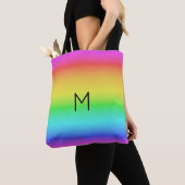 Rainbow Gradient kundenspezifische Monogramm-Beute Tasche (Von Nahem)