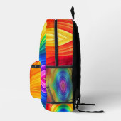 Rainbow Gradient Large Backpack Bedruckter Rucksack (Rechts)