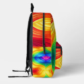 Rainbow Gradient Large Backpack Bedruckter Rucksack (Links)