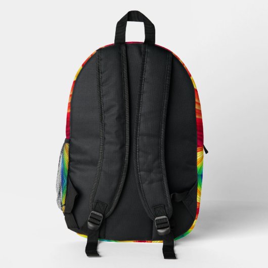 Rainbow Gradient Large Backpack Bedruckter Rucksack (Rückseite)