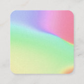 Rainbow Gradient LGBTQIA+ Quadratische Visitenkarte (Rückseite)