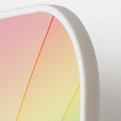 Rainbow-Gradient mit Fan-Form Pickleball Schläger (Linke Seite)