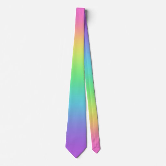 Rainbow Gradient Neck Tie Krawatte (Vorderseite)