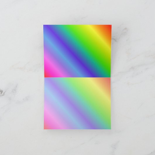 Rainbow Gradient Note Card Karte (Innenseite)