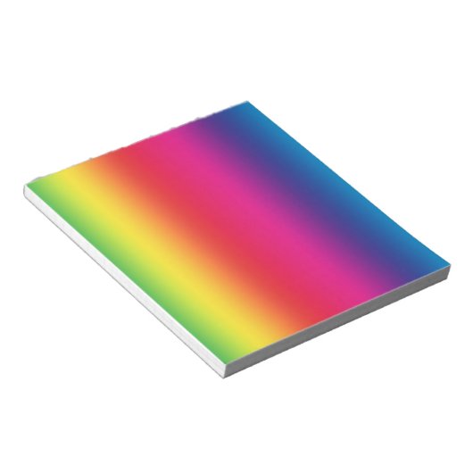 Rainbow Gradient Notizblock (angewinkelt)