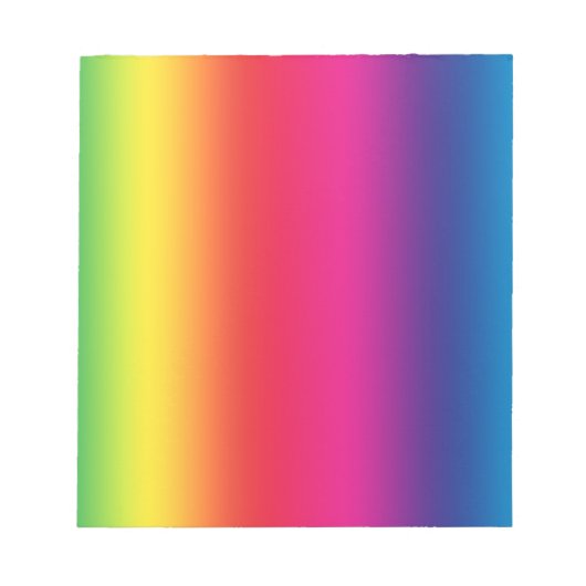 Rainbow Gradient Notizblock (Vorderseite)