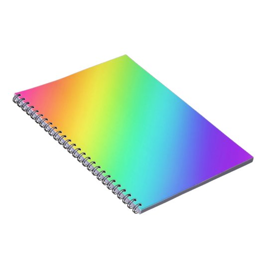 Rainbow Gradient Notizblock (Rechte Seite)