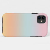 Rainbow Gradient Ombre Pink Blue Peach Custom Case-Mate iPhone Hülle (Rückseite (Horizontal))