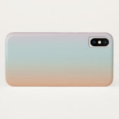 Rainbow Gradient Ombre Pink Blue Peach Custom Case-Mate iPhone Hülle (Rückseite (Horizontal))