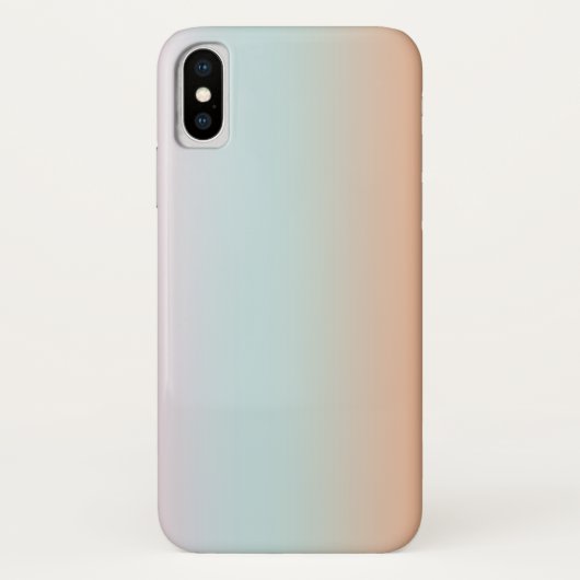 Rainbow Gradient Ombre Pink Blue Peach Custom Case-Mate iPhone Hülle (Rückseite)