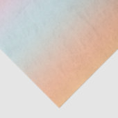 Rainbow Gradient Ombre Pink Blue Peach Custom Seidenpapier (Ausschnitt)