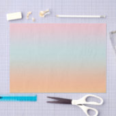 Rainbow Gradient Ombre Pink Blue Peach Custom Seidenpapier (Handwerk)