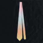 Rainbow Gradient Ombre Pink Krawatte<br><div class="desc">Schönes digitales Aquarell rosa lila pfirsichgelbe Farbverlauf ombre Design. Einfach,  ruhig,  entspannend und glänzend,  boho,  schicke moderne Design. Gradient Geschenk. Personalisierte Geschenke. Personalisierte Geschenke</div>