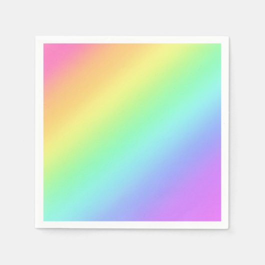 Rainbow Gradient Paper Napkins Serviette (Vorderseite)