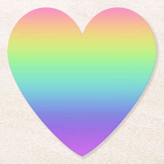 Rainbow Gradient Paper Untersetzer (Vorderseite)
