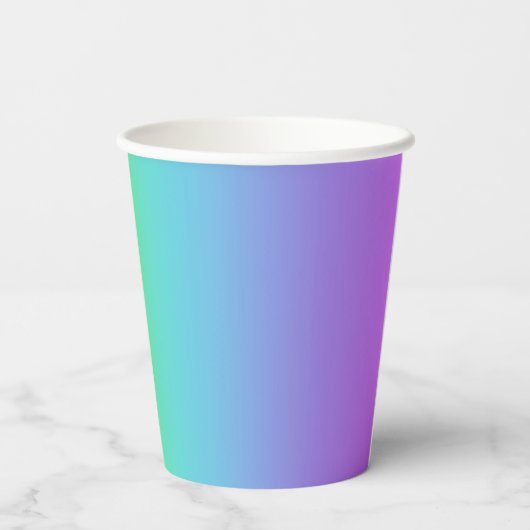 Rainbow Gradient Pappbecher (Rückseite)