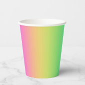 Rainbow Gradient Pappbecher (Vorderseite)