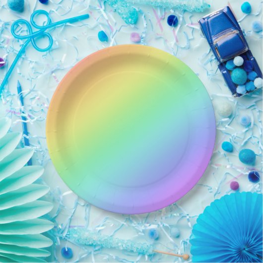 Rainbow Gradient Pappteller (Party)