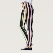 Rainbow Gradient Pastell Stripes Leggings (Links)
